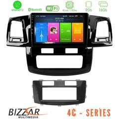 Bizzar 4C Series Toyota Hilux 2007-2011 4Core Android12 2+16GB Navigation Multimedia Tablet 9" - U-LVT-TY666