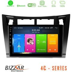 Bizzar 4C Series Toyota Yaris 4Core Android12 2+16GB Navigation Multimedia Tablet 9" (Μαύρο Χρώμα)
