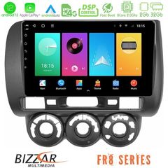 Bizzar FR8 Series Honda Jazz 2002-2008 (Manual A/C) 8core Android12 2+32GB Navigation Multimedia Tablet 9"