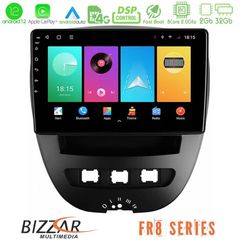 Bizzar FR8 Series Toyota Aygo/Citroen C1/Peugeot 107 8core Android12 2+32GB Navigation Multimedia Tablet 10"