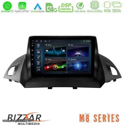 Bizzar M8 Series Ford C-Max/Kuga 8core Android12 4+32GB Navigation Multimedia Tablet 9"