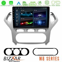 Bizzar M8 Series Ford Mondeo 2007-2010 AUTO A/C 8core Android12 4+32GB Navigation Multimedia Tablet 9"