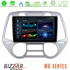 Bizzar M8 Series Hyundai i20 2009-2012 Auto A/C 8core Android12 4+32GB Navigation Multimedia Tablet 9"