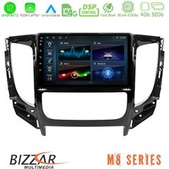 Bizzar M8 Series Mitsubishi L200 2016> & Fiat Fullback (Auto A/C) 8core Android12 4+32GB Navigation Multimedia Tablet 9"