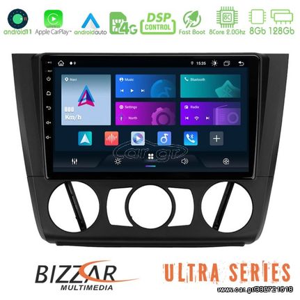 Bizzar Ultra Series BMW 1Series E81/E82/E87/E88 (MANUAL A/C) 8core Android11 8+128GB Navigation Multimedia Tablet 9"