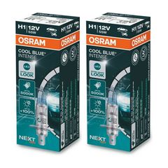 Osram Λάμπες Αυτοκινήτου Cool Blue Intense +100% H1 5000K Ψυχρό Λευκό 12V 55W (Σετ των 2)