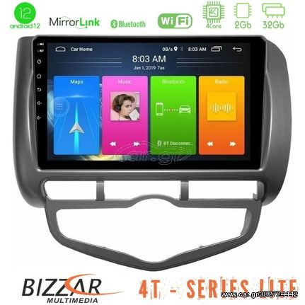 Bizzar 4T Series Honda Jazz 2002-2008 (Auto A/C) 4Core Android12 2+32GB Navigation Multimedia Tablet 9"