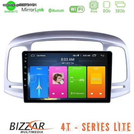 Bizzar 4T Series Hyundai Accent 2006-2011 4Core Android12 2+32GB Navigation Multimedia Tablet 9"