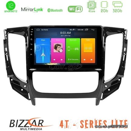 Bizzar 4T Series Mitsubishi L200 2016> & Fiat Fullback (Auto A/C) 4Core Android12 2+32GB Navigation Multimedia Tablet 9