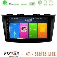 Bizzar 4T Series Suzuki Swift 2011-2016 4Core Android12 2+32GB Navigation Multimedia Tablet 9"