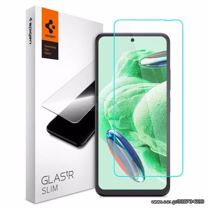 Spigen GLAS.tR Slim 2-Pack Tempered Glass for Xiaomi Redmi Note 12 5G/Poco X5 5G