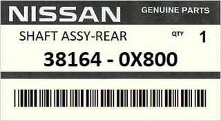 Ημιαξόνιο πίσω διαφορικού NISSAN TERRANO R20 2000-2006 (T.31) ENGINE KA24E TD27 ZD30 #381640X800