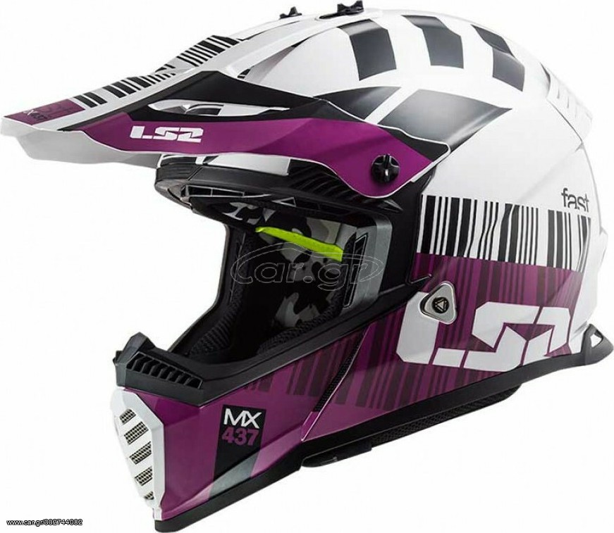 LS2 MX437 Fast Evo XCode White/Violet