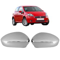 Καπάκια Καθρεφτών Χρωμίου Για Fiat Grande Punto 2005-2012 2 Τεμάχια
