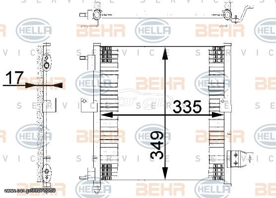 Συμπυκνωτής AC BODYPARTS 104144345