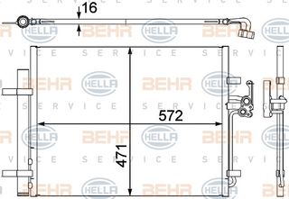 Συμπυκνωτής AC BODYPARTS 084364645