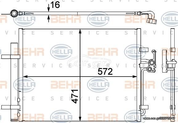 Συμπυκνωτής AC BODYPARTS 084364645