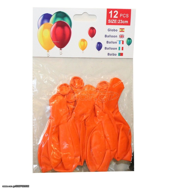 ΜΠΑΛΟΝΙΑ 23cm 12 ΤΕΜ.