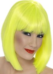 Neon yellow Glam wig