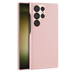 Dux Ducis Grit case for Samsung Galaxy S23 Ultra elegant cover made of artificial leather MagSafe pink