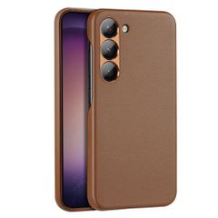 Dux Ducis Grit case for Samsung Galaxy S23+ elegant cover made of artificial leather MagSafe brown