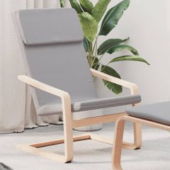 Πολυθρόνα Relax Ανοιχτό Γκρι Υφασμάτινη 351051