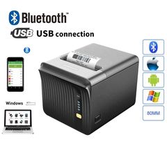 Ασύρματος Θερμικός Εκτυπωτής Bluetooth 80mm 203DPI USB QDY52A