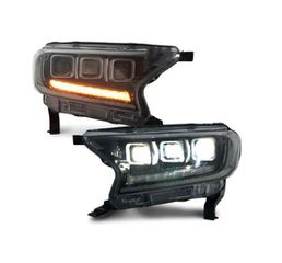 Εμπρόσθια φανάρια led Ford Ranger T7/T8 2016+ Buggati Style