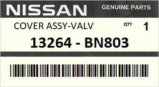 Καπάκι βαλβϊδων(Ψευτοκάπακo)  NISSAN ALMERA N16 - TINO V10  2004-2006 - PRIMERA P12 2004-2007 ENGINE YD22DDT #13264BN803