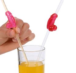 Set 4 Penis Sweet Cocktail Straws