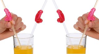 Set 4 Penis Sweet Cocktail Straws-thumb-1