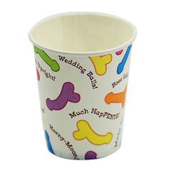 Set of 6 Cardboard Cups with Funny Dicks