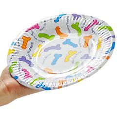Set of 6 plates with funny Dicks