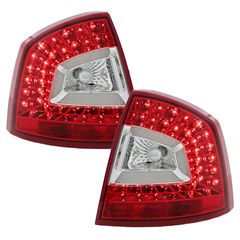 Πισινά Φανάρια Set Για Skoda Octavia 1Z 04-13 Sedan Led Red/Crystal Lη Grοuρ