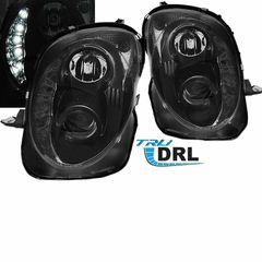 Μπροστινά Φανάρια Set Για Alfa Romeo Mito 08-19 Tru Drl Μαύρα H7/H1 With Motor Sonar