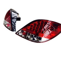 Πισινά Φανάρια Set Για Peugeot 207 06-09 Led Red/CystalJunYan