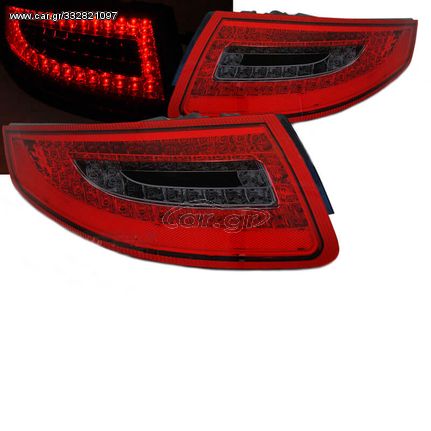 Πισινά Φανάρια Set Για Porsche Carrera 911 997 04-08 Led Κόκκινο/Φιμέ Depo