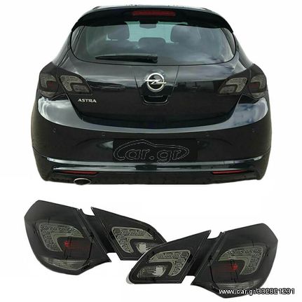 Πισινά Φανάρια Set Για Opel Astra J 09-15 Hatchback Led Φιμέ Depo