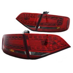 Πισινά Φανάρια Set Για Audi A4 B8 07-11 Sedan Led Κόκκινο/Smoke Depo