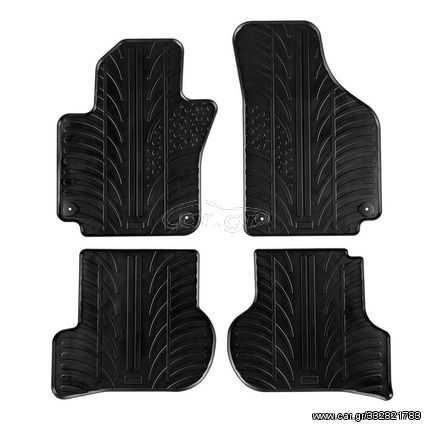 Πατάκια Αυτοκινήτου Gledring 0066 Vw Golf V Plus After 2004-2013/ Seat Altea 2004-2006/ Seat Toledo 2005-2009 Μαύρο 4 Τεμάχια