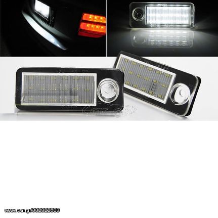 Led Φαναράκια Πινακίδας Για Audi A6 C5 97-04 Avant Ζευγάρι 2 Τεμάχια