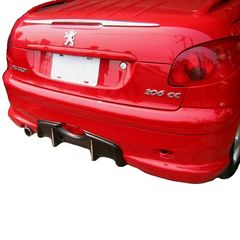 Αεροτομή Πορτ Παγκάζ Για Peugeot 206cc 98-13 Lipspoiler Chrome Από Abs Πλαστικό