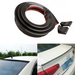 Αεροτομή Πορτ Παγκάζ Universal Lipspoiler Carbon 153x3.5cm Από Abs Πλαστικό (Soft)