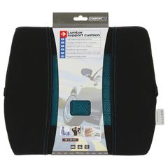 Ανατομικό / Ορθοπεδικό Μαξιλαράκι Μέσης Memory Foam & Gel RK19019 36x33cm Μαύρο / Μπλε 1 Τεμάχιο