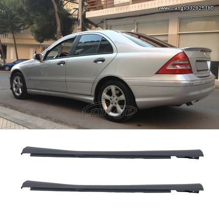 Πλαινά Μασπιέ Για Mercedes-Benz C-Class W203 00-07 Amg C32 Look Από Abs Πλαστικό 2 Τεμάχια