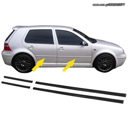 Τριμ Πόρτας Σετ Για Vw Golf Iv (4) 97-03 4 Doors Αυτοκόλλητα 4 Τεμάχια