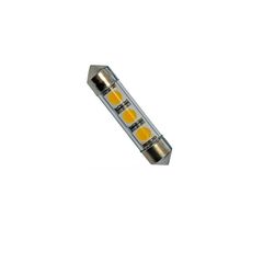 Λάμπα Led Σωληνωτή 36mm 3 Leds 12volt Λευκό Φως 1 Τεμάχιο