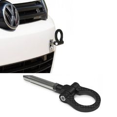 Γάντζος Ρυμούλκησης Tow Hook Carbon Μάυρος Για Vw Golf Scirocco Passat / Seat Ibiza Leon
