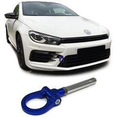 Γάντζος Ρυμούλκησης Tow Hook Carbon Μπλε Για Vw Golf Scirocco Passat / Seat Ibiza Leon