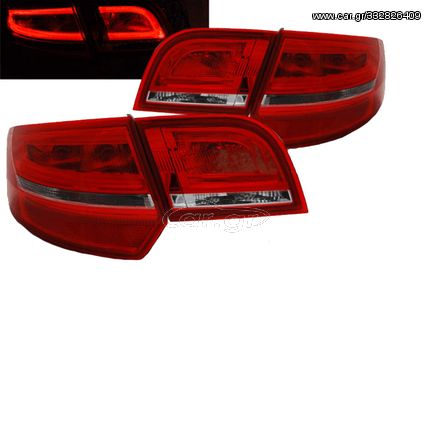 Πισινά Φανάρια Set Για Audi A3 8P 03-08 Sportsback Led Bar Κόκκινο/Άσπρο Depo